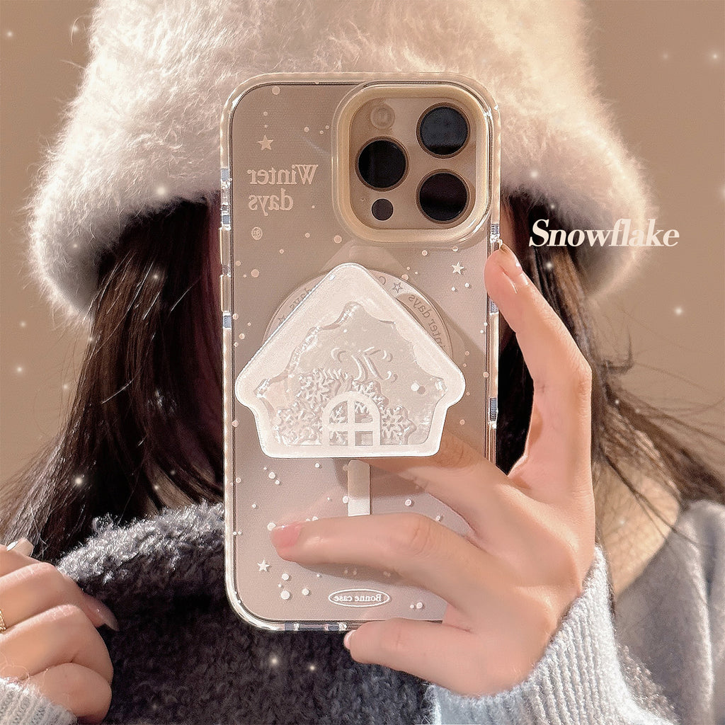 Snowflake Shake Le Magnetic Mobile Phone Case
