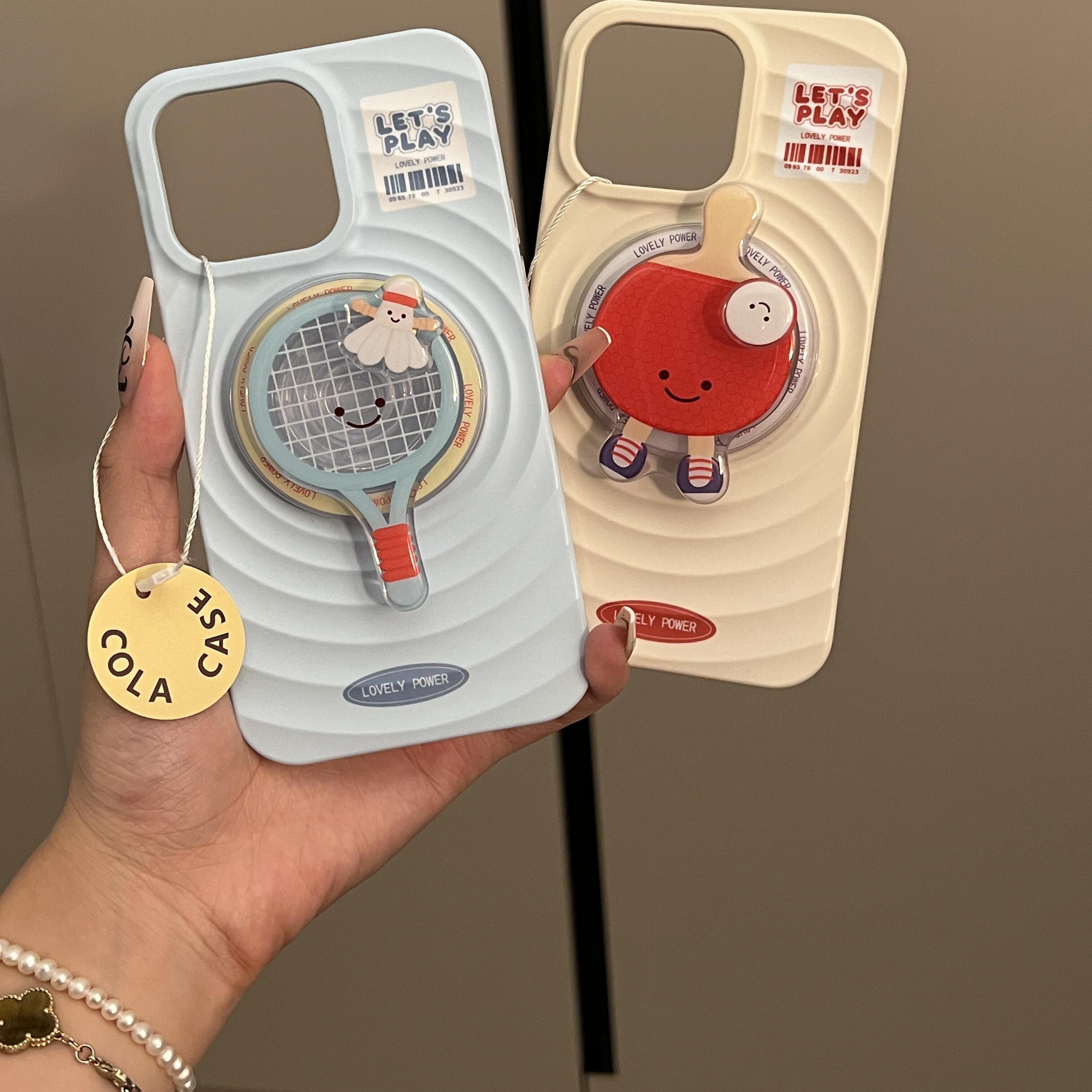 Badminton table tennis ripple magnetic case for iPhone X--16