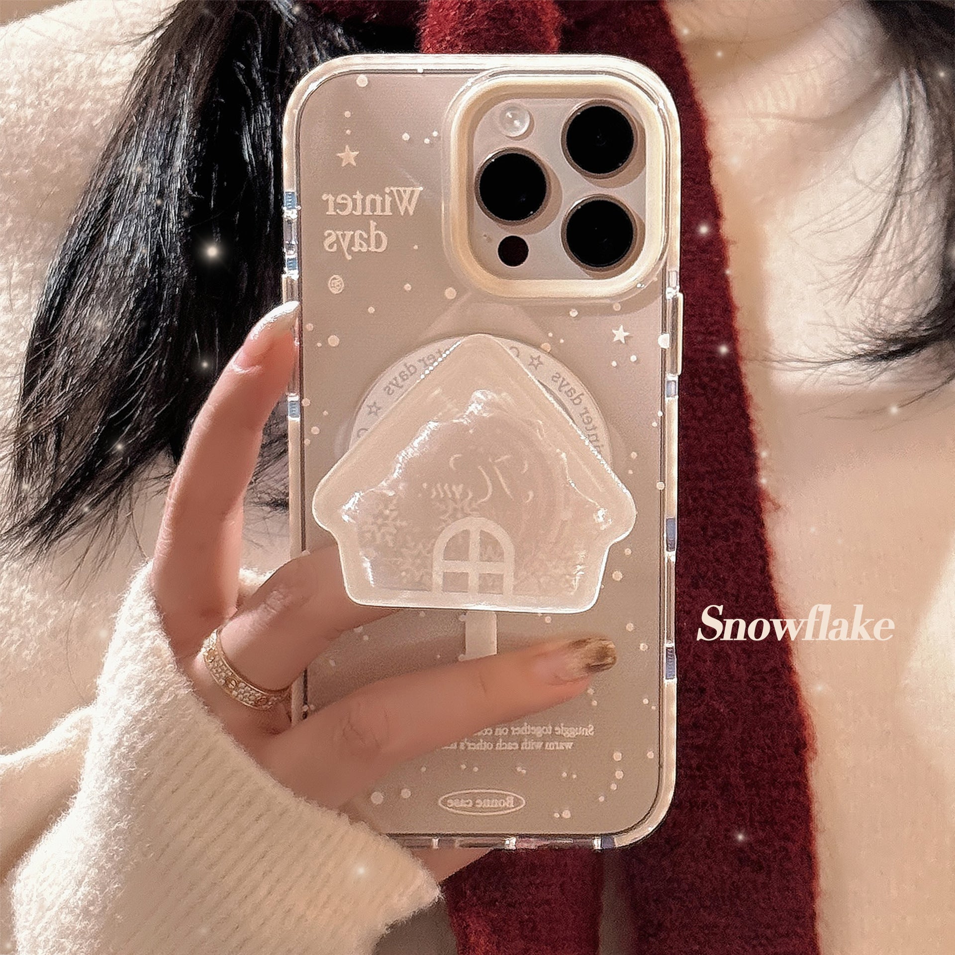 Snowflake Shake Le Magnetic Mobile Phone Case