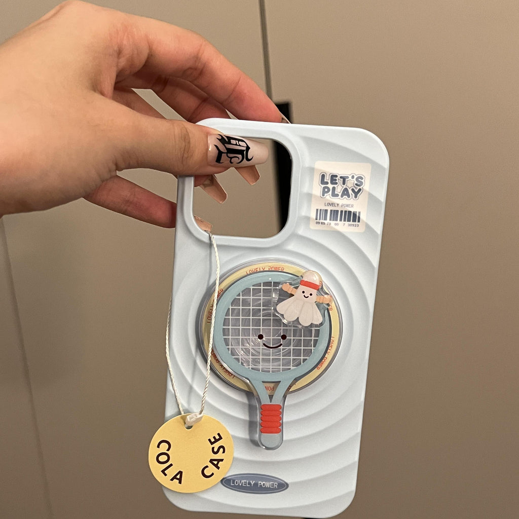 Badminton table tennis ripple magnetic case for iPhone X--16