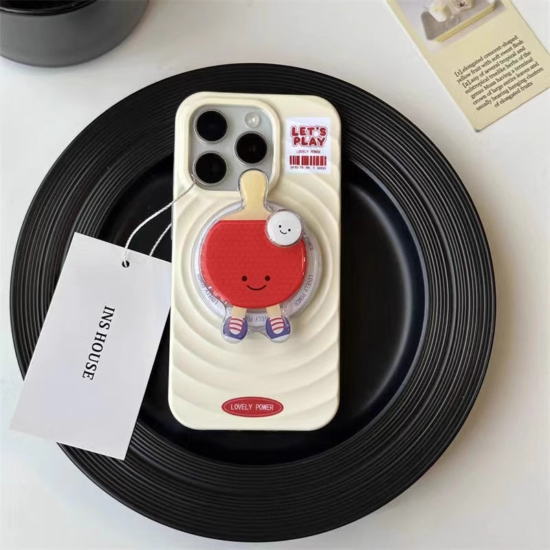 Badminton table tennis ripple magnetic case for iPhone X--16